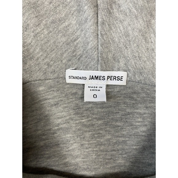 James Perse Hoodie Womens Size 0/ XS Grey Standard Oversize Sweatshirt Pullover - Picture 3 of 7